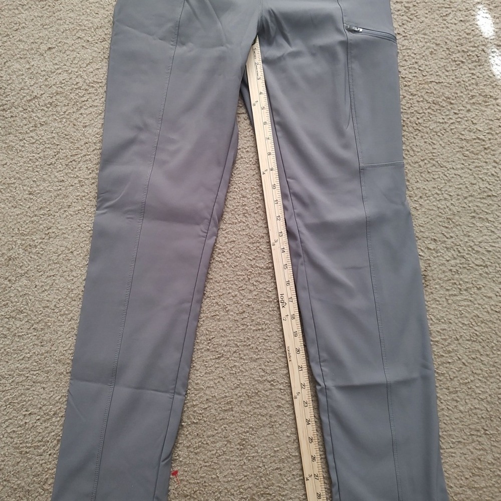 Columbia‎ Omni Shade Women M Gray Outdoor Hiking Pant Activewear Zip Pockets